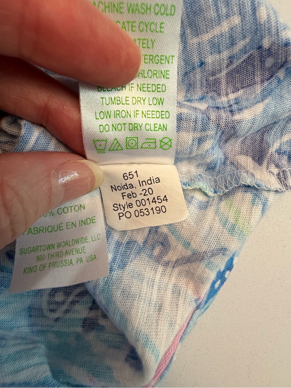 Lilly Pulitzer Blue & Pink Floral Sleeveless Tank Size XXS - Picture 8 of 9